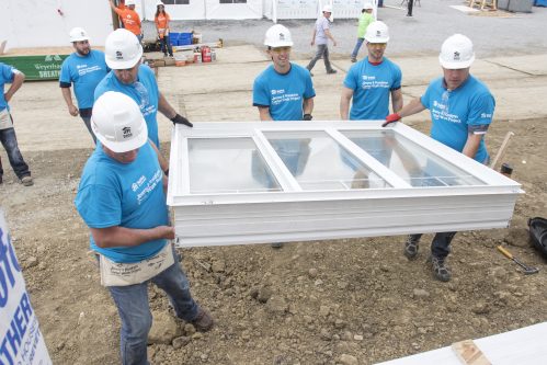 Whirlpool employees - All Weather windows product - Habitat for Humanity International's Jimmy & Rosalyn Carter Work Project in Edmonton, Canada on Wednesday, July 12, 2017.